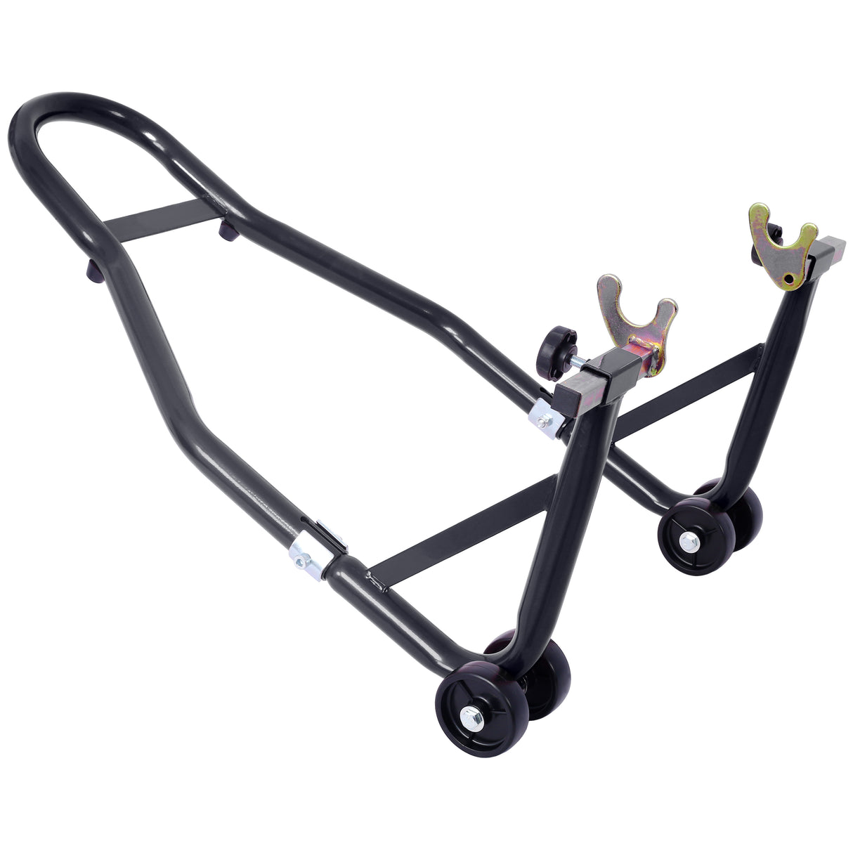 Motorcycle Stand 1000LB Sport Bike Front and Rear Wheel Lift Swingarm Paddock U--Black