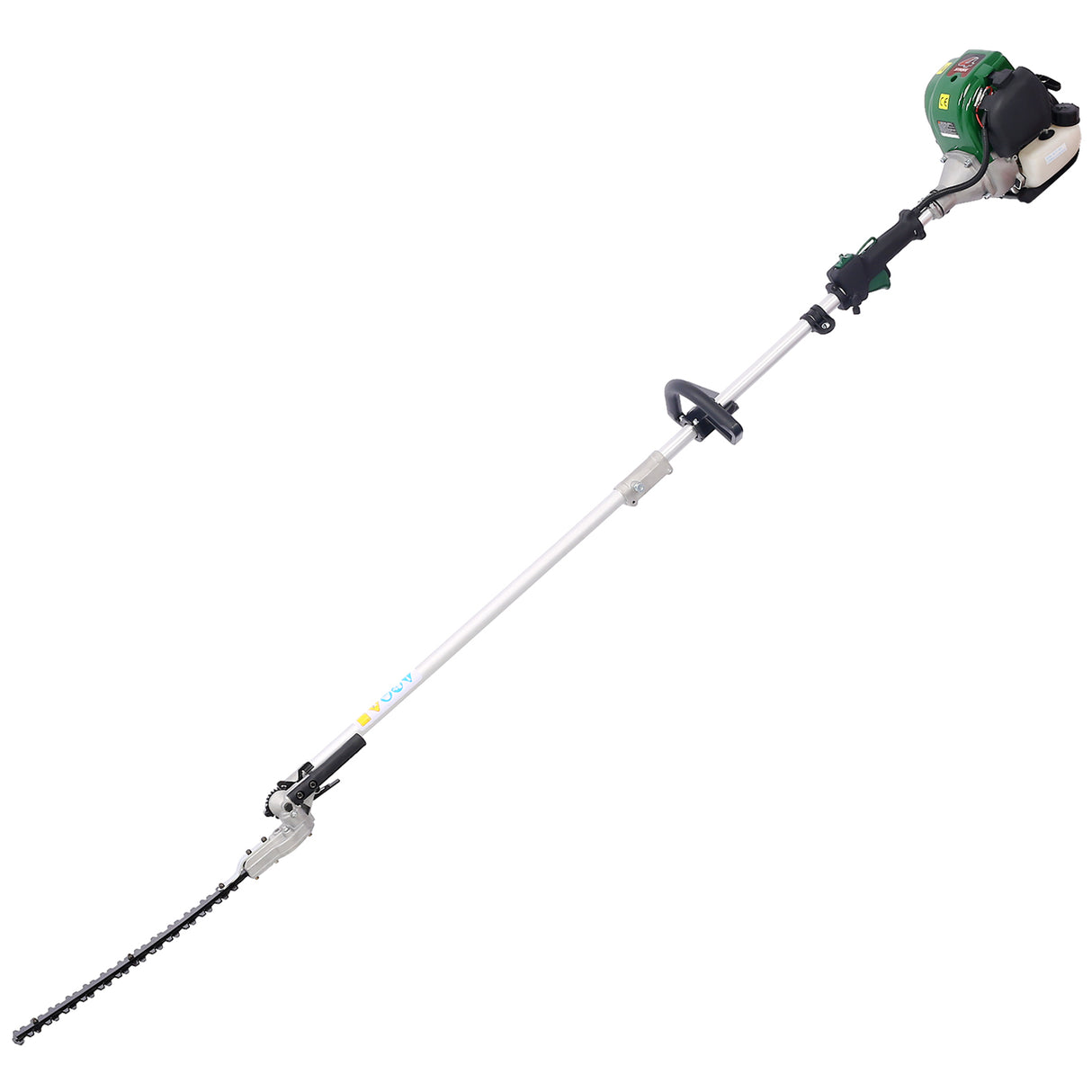 4 in 1 Multi-Functional Trimming 31CC 4-Cycle Garden Tool System with Gas Pole Saw Hedge Trimmer Grass Trimmer and Brush Cutter EPA Compliant