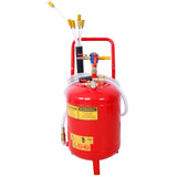 24L 6.3 Gallon Air Pneumatic Waste Oil Extractor Portable Oil Drain Tank Professional Integrated Level Gauge