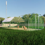 9.94 ft. x 25.68 ft. Galvanized Large Metal Walk in Chicken Coop - Fab Heavy Parts