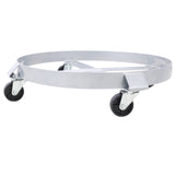 2Pcs Dolly for 55 Gallon Drums Barrel with 4 Swivel Caster Wheels Heavy Duty Steel Frame Cart with Brake