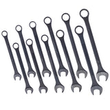 11 Piece Jumbo Combination Wrench Set SAE 1-5/16'' to 2'' Black Oxide with Pouch