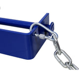 55 Gallon Drum Lifter Ring Steel Tilting Painted Carbon 1200 Lbs Capacity--Blue