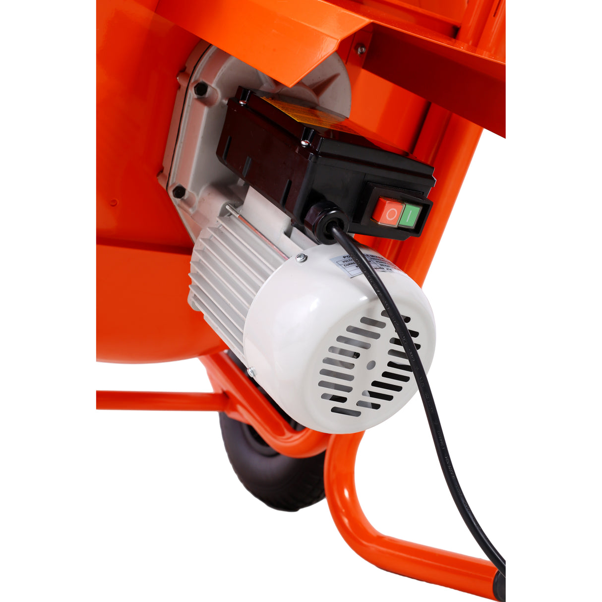 224L 8CUFT Horizontal Portable Cement Mixer Wheel Barrow Portable Cement Concrete Mixer 115V-60HZ