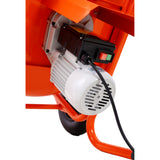 224L 8CUFT Horizontal Portable Cement Mixer Wheel Barrow Portable Cement Concrete Mixer 115V-60HZ