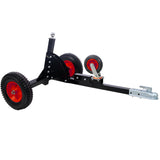 2-in-1 Heavy Duty 1,500lbs Trailer Dolly Load Capacity Mover 2" Hitch Ball 24''-35.4'' Adjustable Height RV Boat--Black Red