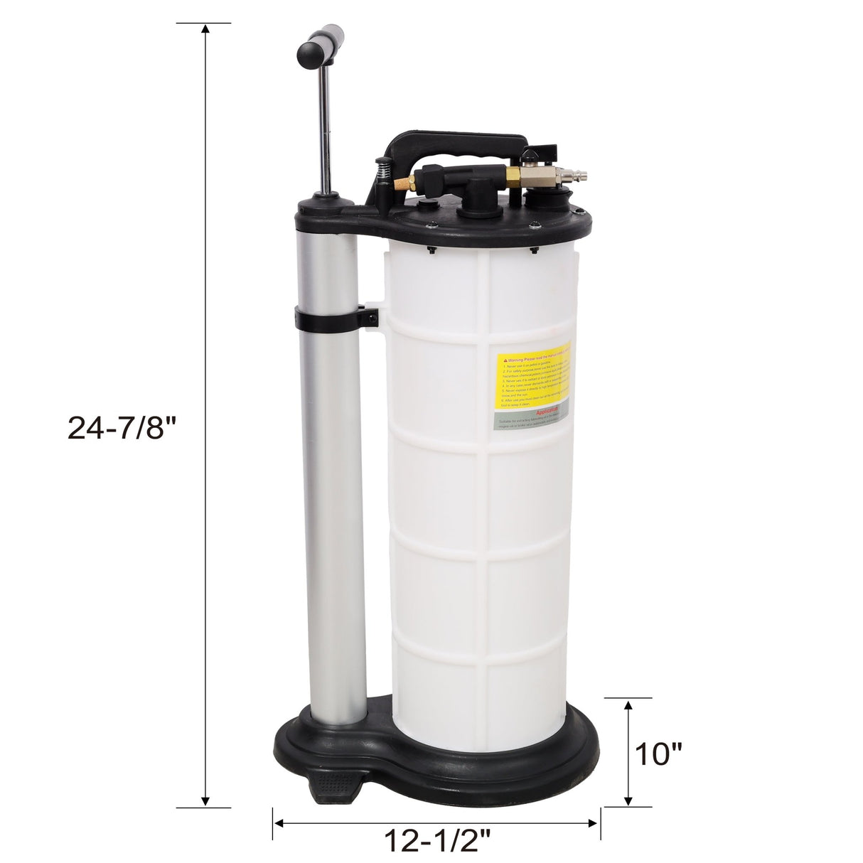 9L 2.4 Gallon Pneumatic&Manual Oil Extractor Pump Oil Changer Vacuum Fluid Evacuator Extractor - Fab Heavy Parts