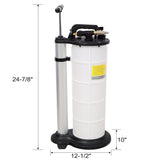 9L 2.4 Gallon Pneumatic&Manual Oil Extractor Pump Oil Changer Vacuum Fluid Evacuator Extractor - Fab Heavy Parts