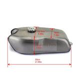 9L 2.4Gal Cafe Racer Gas Fuel Tank Universal Fits for Yamaha RD400 RD350 for BMW R100 - Fab Heavy Parts
