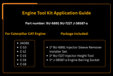 9U - 6891 9U - 7227 J - 38587 - a Engine Tool Kit for CAT Caterpillar 3406E C - 15 C - 16 - Fab Heavy Parts