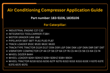 Air Conditioning Compressor 183-5106 1835106 Fit for Caterpillar Tractor 621 631 Loader 924H Dozer 844H