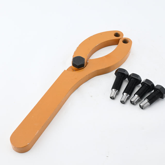 1 PCS Adjustable Hydraulic Cylinder Spanner Wrench Piston Spanner Opening 200mm Thickened Handle