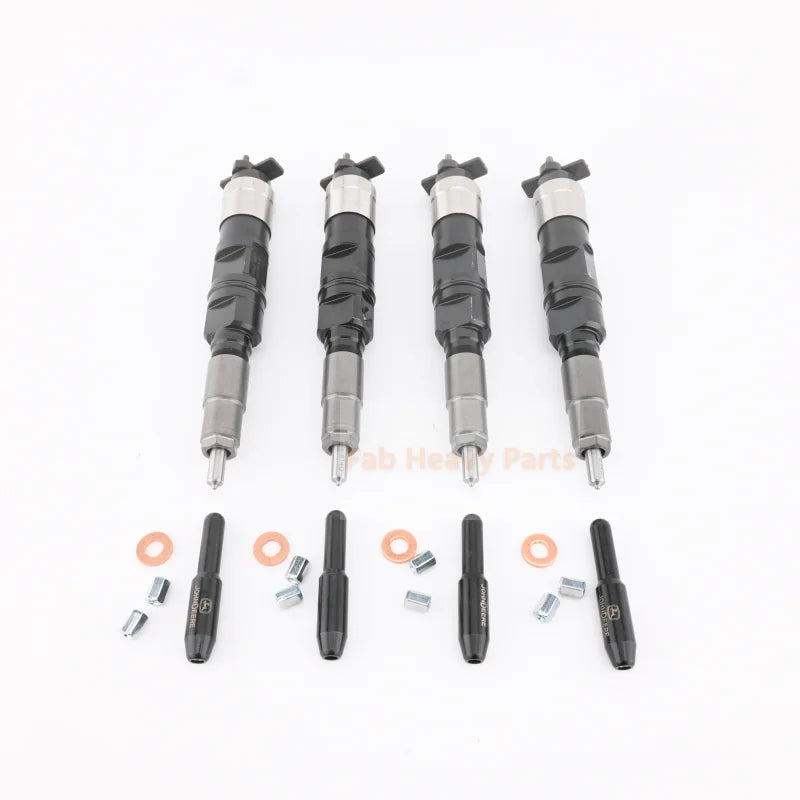 4PCS Fuel Injector RE516540 RE507860 095050-5050 Fits for John Deere 4045 4.5L