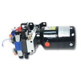 Double Acting Hydraulic Power Unit 3kW 24V DC 8 Quart Steel Tank 1.8GPM 2900PSI SAE 8 Fits for Dump Trailer Car Lifting - Fab Heavy Parts