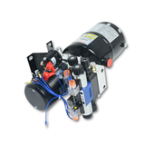 Unidade de energia hidráulica de ação dupla 3kw 24v dc 8 quart tanque de aço 1.8gpm 2900psi sae 8 se encaixa para levantamento de carro de reboque basculante