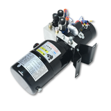 Double Acting Hydraulic Power Unit 3kW 24V DC 8 Quart Steel Tank 1.8GPM 2900PSI SAE 8 Fits for Dump Trailer Car Lifting - Fab Heavy Parts