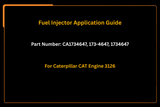 Fuel Injector 173-4647 1734647 Fits for Caterpillar CAT Engine 3126