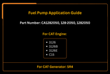 Polttoainepumppu 128-2050 1282050 Sopii Caterpillar CAT -moottoriin 3126 3126B 3126E C15 Generaattori SR4