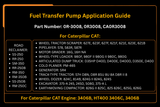 Fuel Transfer Pump 0R-3008 0R3008 Fits for Caterpillar CAT Wheel Dozer 824C 814B 824G 824S Engine 3406B HT400 3406C