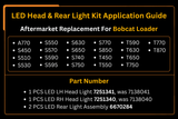 LED Head & Rear Light Kit 6670284 7251341 7251340 Aftermarket Replacement For Bobcat S450 S510 S530 S550 S570 S590 S595 S630 S650 S740 S750 S770 S850 T450 T550 T590 T630 T650 T750 T770 T870 A770