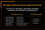 Sensor de óxido de nitrogênio Nox 1J631-19360 se encaixa para Kubota SVL95-2S SVL97-2 M5N-092HD12