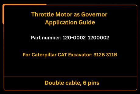 120-0002 1200002 Throttle Motor as Governor Fits for Caterpillar CAT 312B 311B Excavator