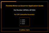 Throttle Motor as Governor 2475211 247-5211 Fits for CAT Caterpillar 319C 320C 312C Excavator