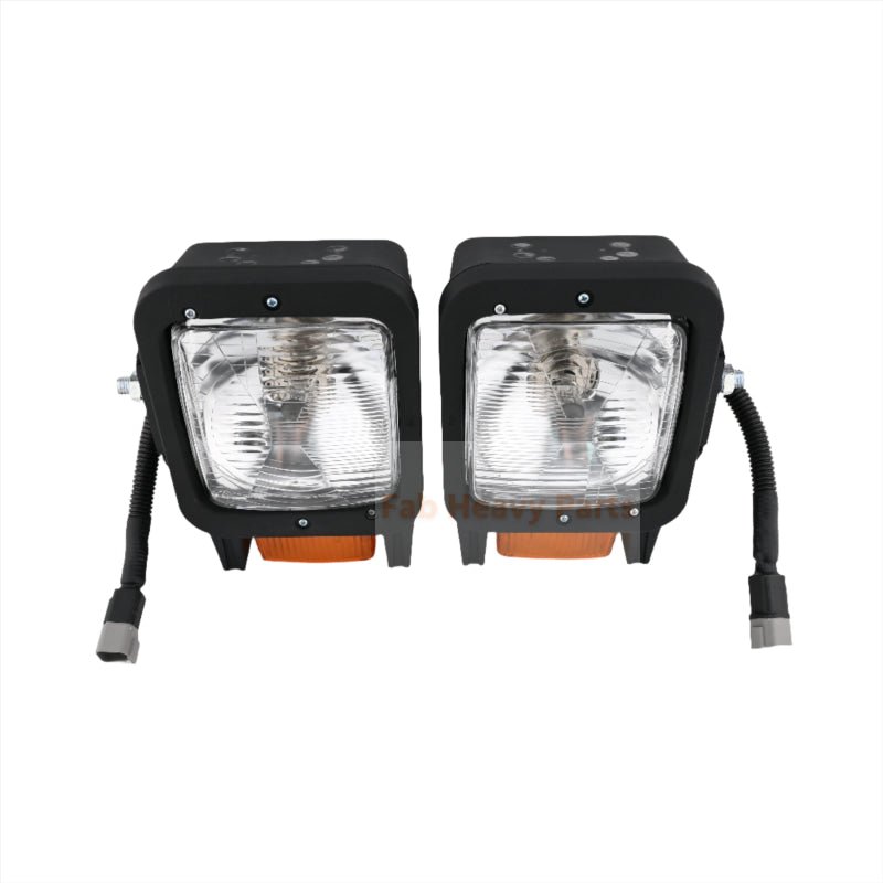 A Pair Floodlamp AT330210 AT330211 Fits for John Deere Engine 4024 4045 5030 Loader 204K 244K 304J 344K - Fab Heavy Parts