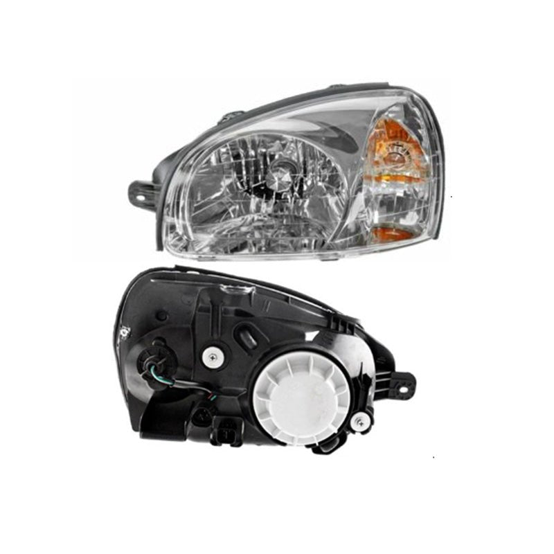 A Pair of Left and Right Headlight HY2502134 HY2503134 for Hyundai Santa Fe 2003 - 2006 - Fab Heavy Parts