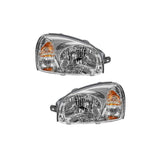 A Pair of Left and Right Headlight HY2502134 HY2503134 for Hyundai Santa Fe 2003 - 2006 - Fab Heavy Parts
