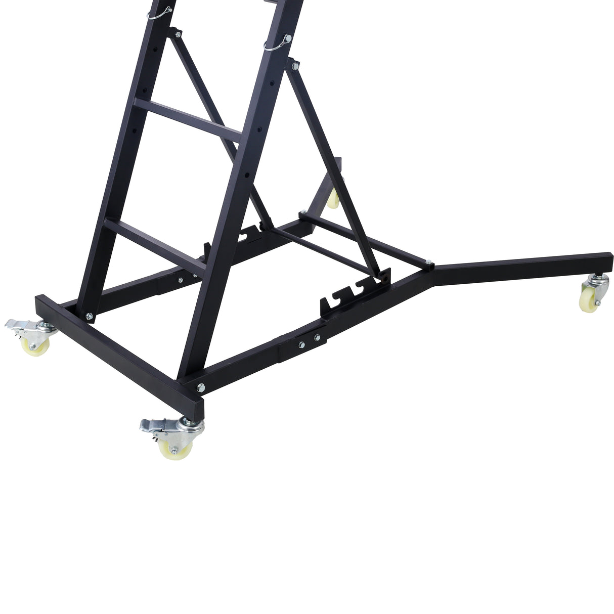 Top Automotive Engine Creeper 42.5"-66" 330 LBS Capacity High Top 4 Swivel Caster Wheels Padded Deck Foldable