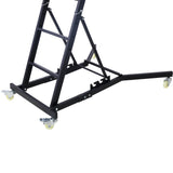 Top Automotive Engine Creeper 42.5"-66" 330 LBS Capacity High Top 4 Swivel Caster Wheels Padded Deck Foldable