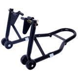Motorcycle Stand 1000LB Sport Bike Front and Rear Wheel Lift Swingarm Paddock U--Black