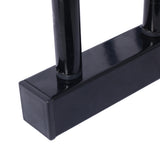 3 Bikes Floor Bike Stand Parking Rack 22-28" Wheel Max Tire Width 2.15" Black Painted