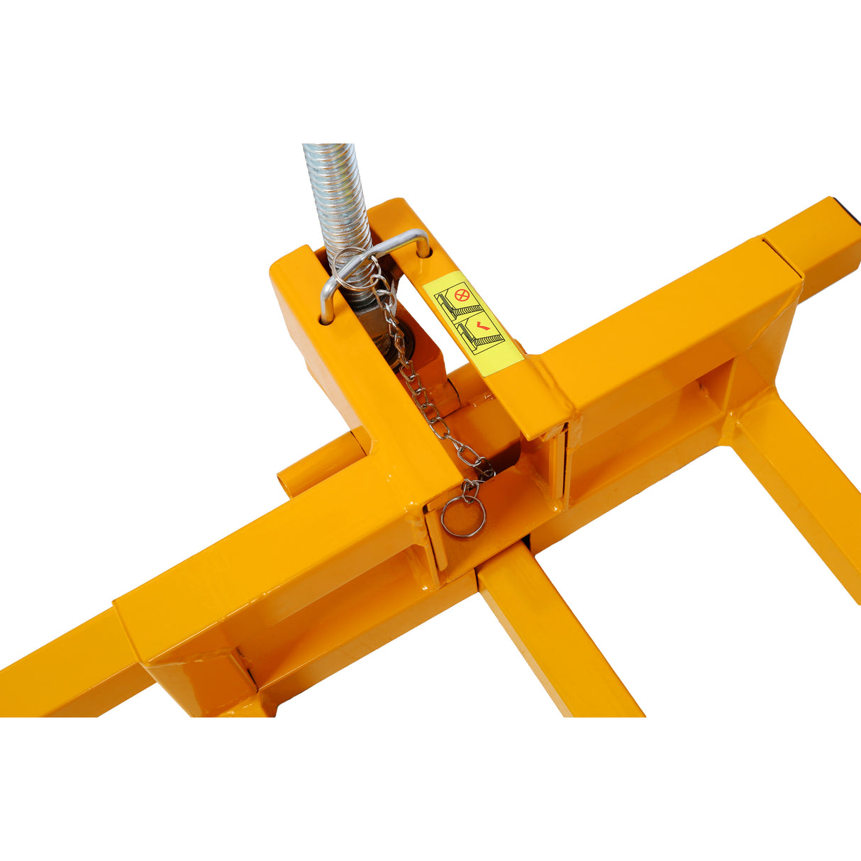 Easy Lawn Mower Lift for Riding Tractors 800 Lbs Capacity Ride-on Cleaning Aid Universal Lawn Tractor + 45° Tilt Adjustable--Yellow