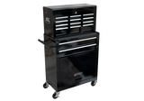 8-Drawer Tool Storage Cabinet High Capacity Rolling Chest with Wheels and Drawers Black
