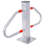 Bollard Pole Barrier with Lock--Gray