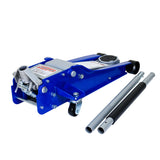 5 Ton Low Profile Floor Jack Heavy-Duty Steel Racing with Dual Piston Quick Lift Pump Lifting Range 4"-21"