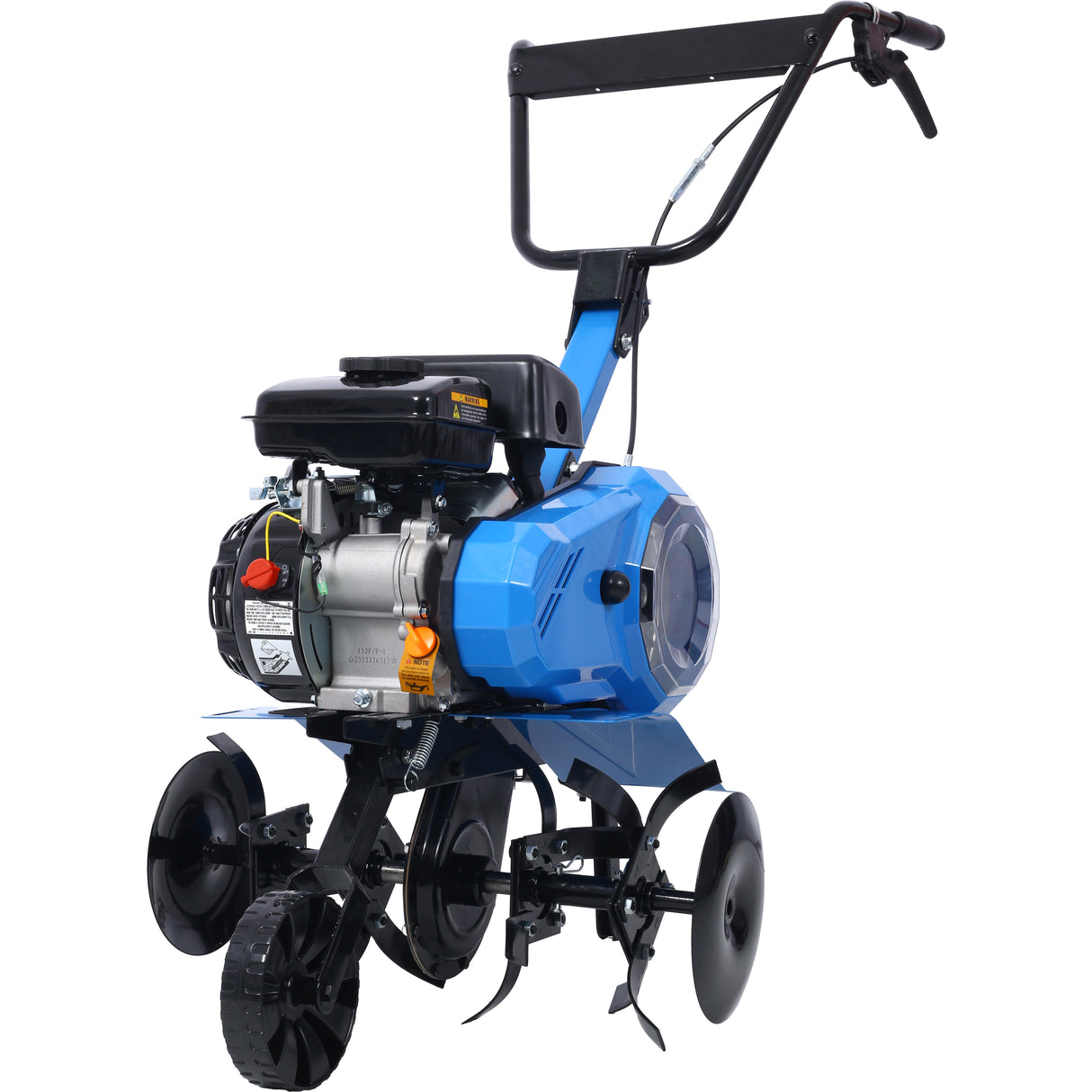 Gas-Powered 4-Cycle 2-in-1 Tiller and Cultivator 78.5cc with Handle 18IN Till Width EPA Complaint