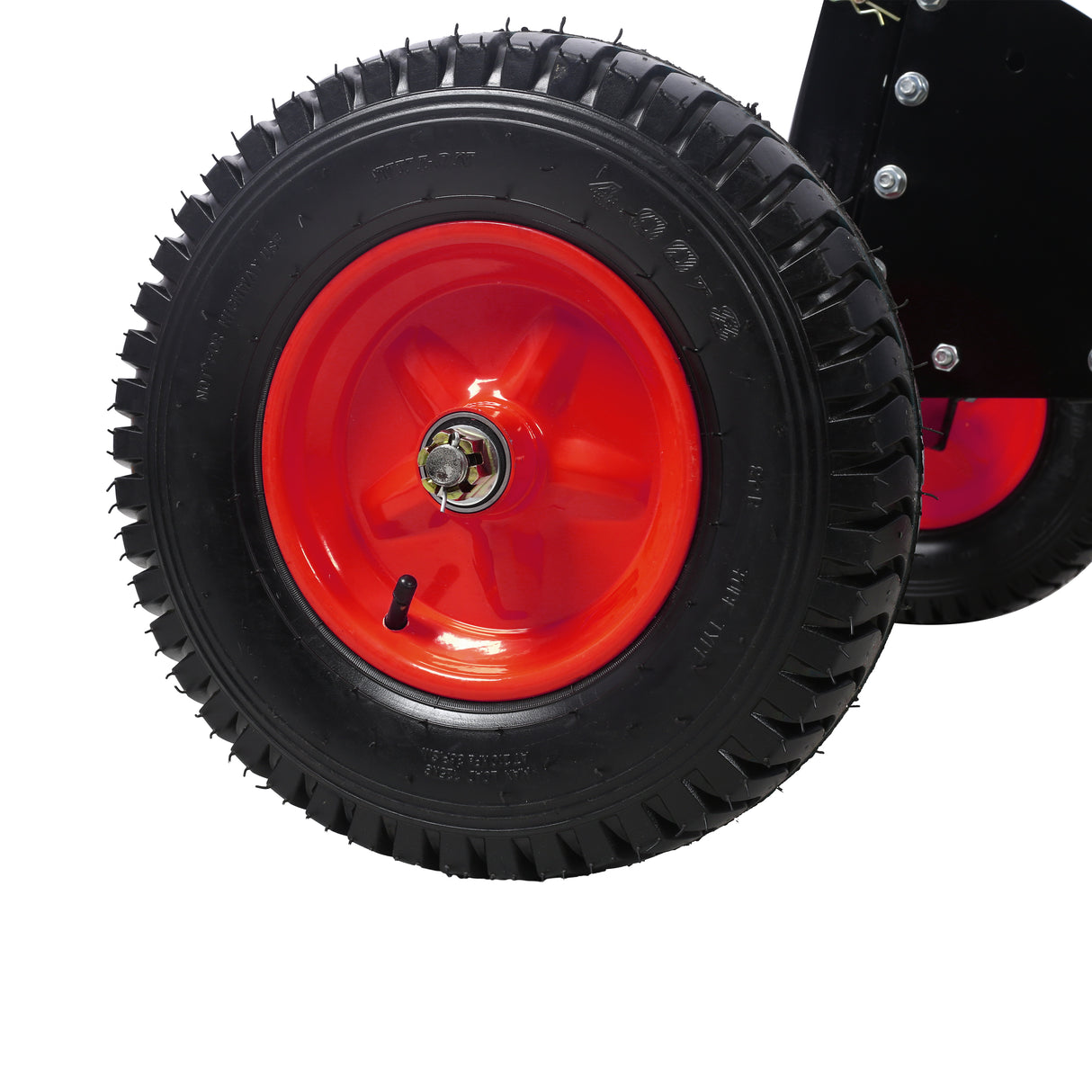 2-in-1 Heavy Duty 1,500lbs Trailer Dolly Load Capacity Mover 2" Hitch Ball 24''-35.4'' Adjustable Height RV Boat--Black Red