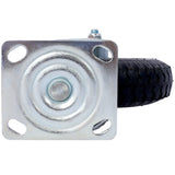 4 STK 8IN Hjul pneumatisk dekk (2 STK svingbar + 2 STK stiv) Hjul Svingplate stålnav med kulelager 5/8-tommers boring sentrert aksel svart