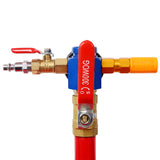 24L 6.3 Gallon Air Pneumatic Waste Oil Extractor Portable Oil Drain Tank Professional Integrated Level Gauge