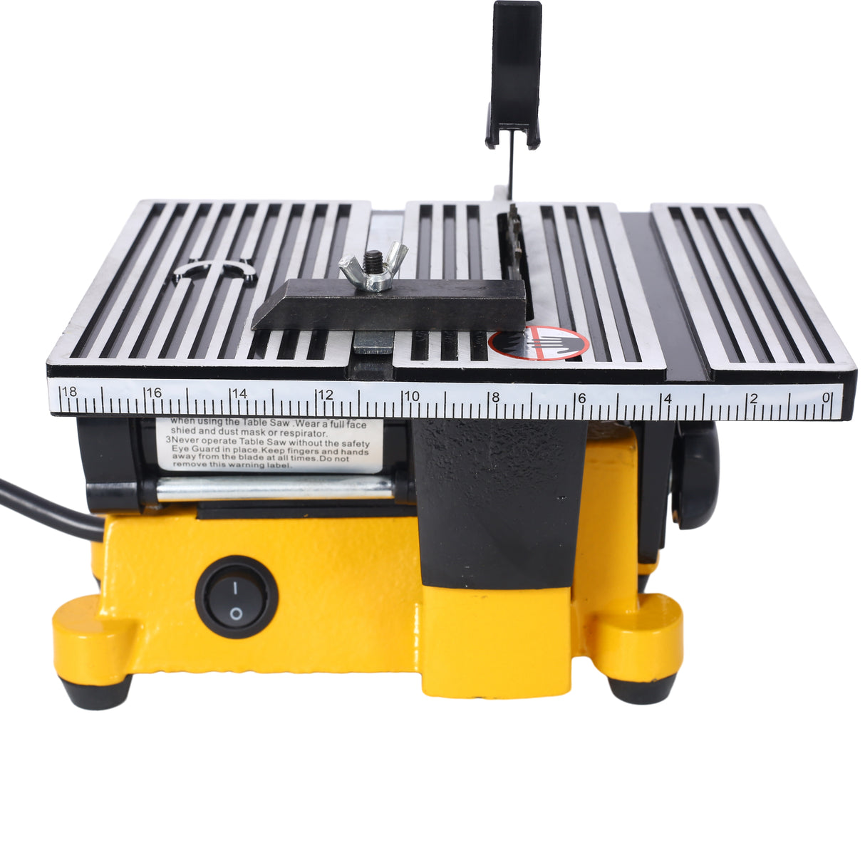 4" 90W Mini Table Saw Top Cut Off Miter Multifunctional Desktop w/ 3 Blades