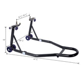 Motorcycle Stand 1000LB Sport Bike Front and Rear Wheel Lift Swingarm Paddock U--Black