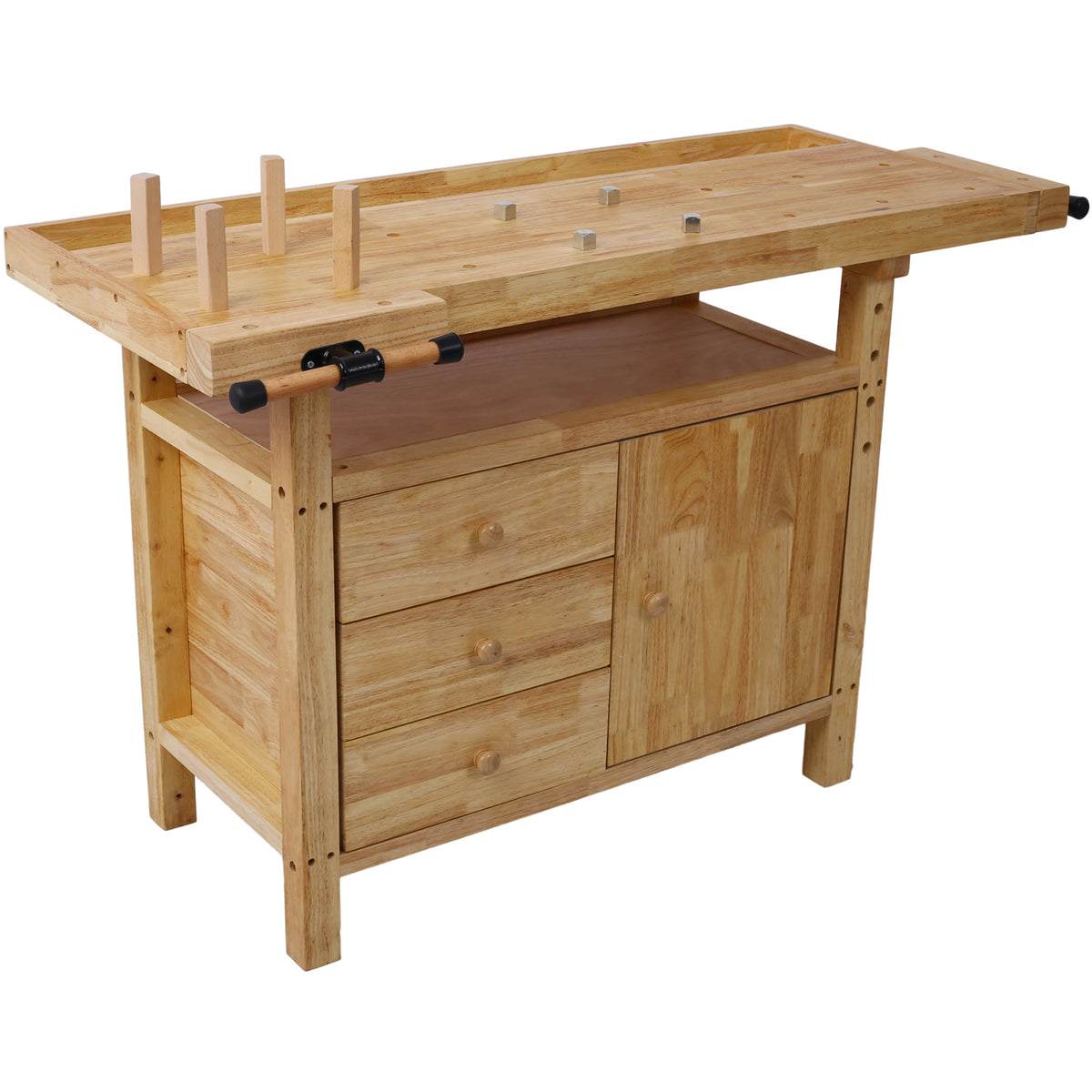 Wood Workbench Wooden for Garage Workshop and Home – Fab Heavy Parts