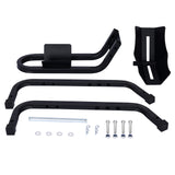 Cuña para neumático delantero de 1200 lb, soporte para ruedas de alta resistencia para 17"-21" Ruedas de acero--Negro