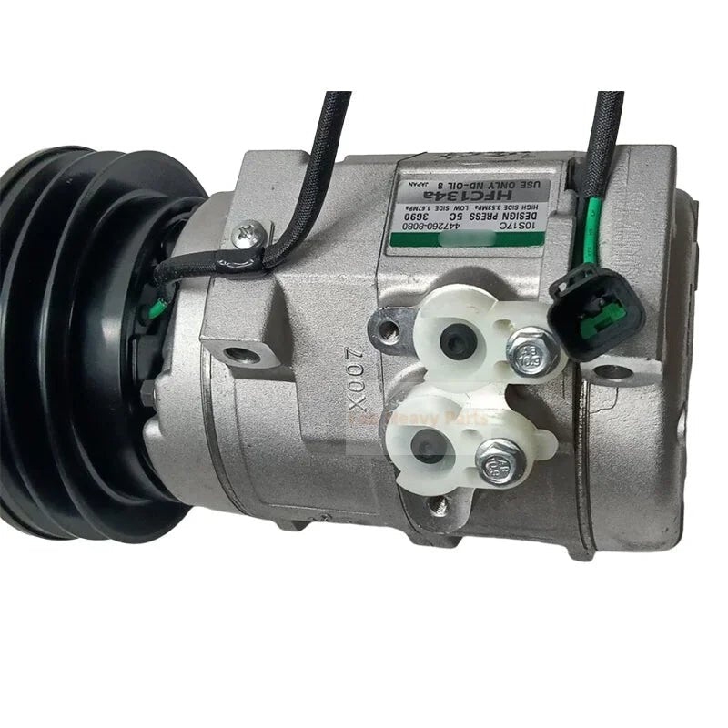 A/C Compressor 176 - 1895 1761895 Fits for Caterpillar CAT 312C 318C 320C 322C Excavator 3054T 3064 3066 3126 Engine - Fab Heavy Parts