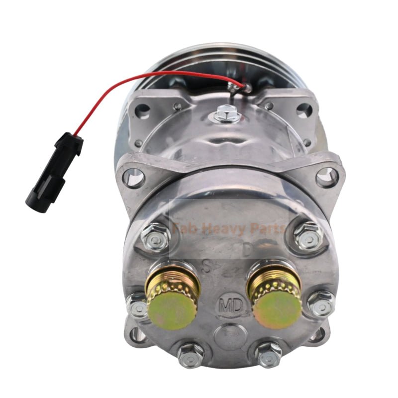 A/C Compressor 19997552 Fits for McCormick Tractor CX100 CX105 CX110 CX95 MC100 MC90 MTX110 XTX215 ZTX230 - Fab Heavy Parts