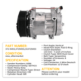 A/C Compressor 372 - 9493 3729493 Fits for Caterpillar CAT Excavator 312D2 312E 312F 313F 316F 318F 323F 325F Engine C4.4 3054C - Fab Heavy Parts