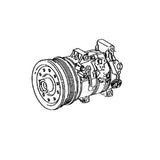 A/C Compressor 6SEU14C 88310 - 02510 Fits for Scion xB Pontiac Vibe Toyota Corolla Matrix - Fab Heavy Parts